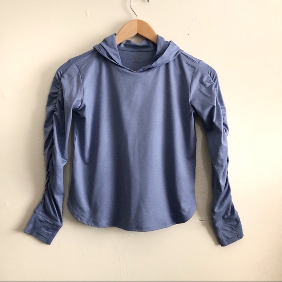 Athleta Other - Athleta Girl blue hooded sports top